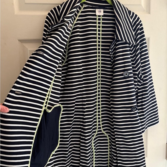CAbi Martime Trench Coat Large blue stripe - Picture 4 of 6